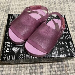 Mini Melissa Beach slide flats sandals